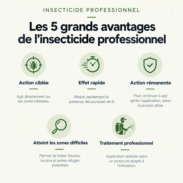 Les cinq avantages de l’insecticide professionnel