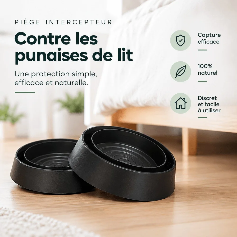 Présentation des pièges intercepteurs pour pieds de lit