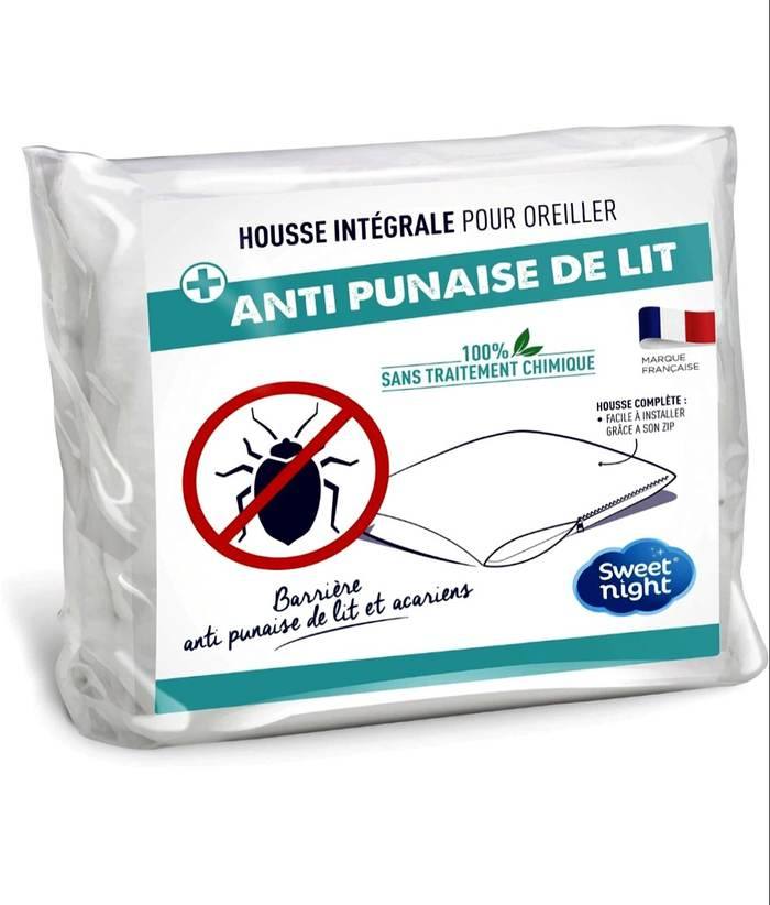 Housse oreiller intégrale anti-punaises Sweet Night, sans traitement chimique